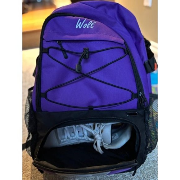 Basketball Backpack Large Sports Bag w/ Separate Ball holder & Shoes compartment - Picture 2 of 2